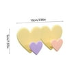 thumbnail image 3 of Floleo Clearance Heart Shaped Multifunctional Hooks for Clothes Hats Towels, Strong Adhesive Wall Hooks for Bathroom Kitchen, No Damage Space Saving Organizer, 3 of 6