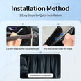 thumbnail image 6 of Track-Mounted Car Side Window Curtains - Premium Retractable Sunshades - Total Blackout for Privacy & UV Protection - Universal Fit for Cars, SUVs, and Vans - Easy Glide Rails with Secure Ties, 6 of 11