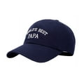thumbnail image 2 of World's Best Papa Hats Papa Gift for Dad and Grandpa（Navy）, 2 of 3