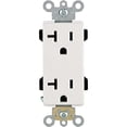 thumbnail image 2 of Leviton R42-16352-W Decora Plus Grounded Duplex Outlet, White, 2 of 3