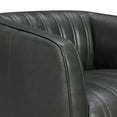 thumbnail image 5 of Aries Leather 45- Degree Return Swivel Barrel Chair, 5 of 7