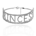 thumbnail image 1 of Collier Ras du Cou Mode pour Femmes avec Strass et Lettres en Alliage, 1 of 10