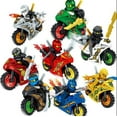 thumbnail image 1 of 8pcs/set Mini Ninjago Motorcycle Figures Fit Lego Jay Kai Building Blocks Toys, 1 of 1
