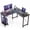Gray, variant on edx 50 Inch L Shaped Desk,Computer Desk Corner Desks Gaming Desk PC Table with CPU Stand for Home Office Dorm Sturdy Writing Workstation, Black