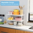 thumbnail image 3 of Organizadores de estantes para gabinetes de cocina X-cosrack, paquete de 2, 3 of 9