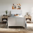 thumbnail image 2 of AFI Portland Twin XL Wood Foundation Bed Frame with Matching Footboard White, 2 of 13
