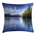 thumbnail image 1 of Ambesonne 20" x 20" Blue Polyester Decorative Pillow Cover, 1 of 2