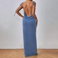 thumbnail image 6 of Kaemgyyd Wedding Guest Dresses for Women Elegant Backless Bodycon Maxi Dress Halter Cocktail Going out Long Dress for Party, 6 of 6