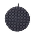 thumbnail image 4 of Cojín de asiento inflable portátil impermeable con bolsa de almacenamiento, tapete redondo, asiento plegable para avión, camping, viajes, oficina, gris oscuro, 4 of 10