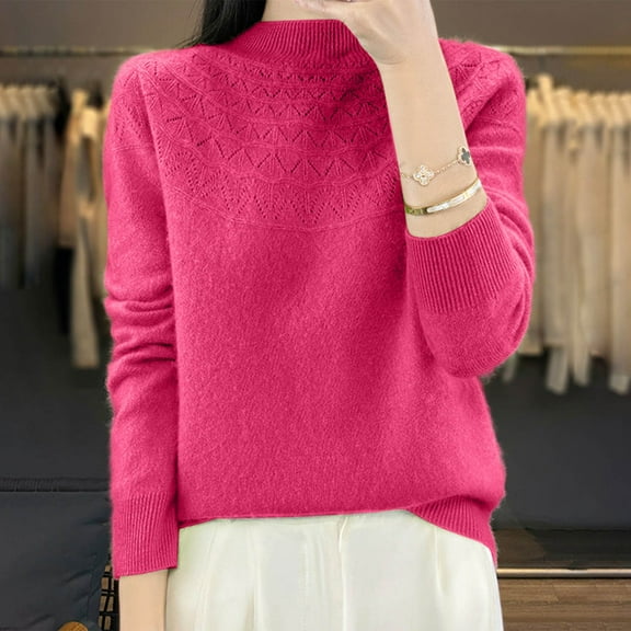 Sweater Women Women'S Pullover Sweaters Long Sleeve Crew Neck Light Sweaters Womens Winter Tops Clothes for Women