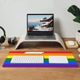 thumbnail image 4 of Large Mouse Pad LGBT Rainbow Flag Extended Gaming Mouse Pad with Stitched Edges Laptop Computer Keyboard Mouse Mat Desk Pad for Work Game Office Home, 4 of 5
