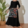 thumbnail image 4 of Murano Glass Tiles from Venice Long Sleeved Dress summer dress korean women dress for women, 4 of 7
