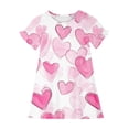 thumbnail image 4 of Einccm Girls Nightgowns Princess Cute Pajamas Soft Short Sleeve A-Line Sleepwear Mid Calf Nightdress for Kids Toddlers and Big Girls 3-12 Years Loungewear PJs, 4 of 6