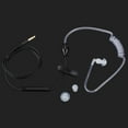thumbnail image 2 of Uadme Auriculares intrauditivos, Auricular de Seguridad con Tubo de Aire, Auriculares antiradiación, un Solo oído con micrófono para Dispositivos de teléfono móvil(Línea Negra y Tubo Blanco.), 2 of 8