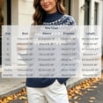 thumbnail image 3 of Women's Fair Isle Sweater Mock Neck Long Sleeve Loose Fit Casual Pullover Top, 3 of 8