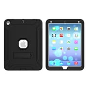 iPad Air 2 Case with Soft Screen Protector, Dteck Heavy Duty Shockproof Three Layer Plastic and Silicone Protective Cover with Kickstand For Apple iPad Air 2 (A1566/A1567), Black