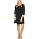 thumbnail image 1 of Vestido Plisado Sanctuary Clothing Con Ribete de Ojales Para Mujer Negro Pequeño, 1 of 1
