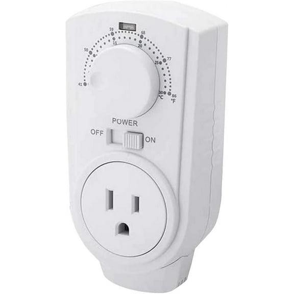 EconoHome Adjustable Thermostat Plugin Heating & Cooling Thermostat