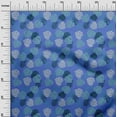 thumbnail image 3 of oneOone Velvet Blue Fabric Tropical Sewing Craft Projects Fabric Prints By Yard 58 Inch Wide, 3 of 5