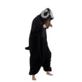 thumbnail image 4 of Nuevo pijama de dibujos animados de cabra con cremallera, negro, femenino, masculino, película Animal, adulto, Navidad, Cosplay, mapache, Kigurumi, 4 of 4