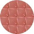 thumbnail image 1 of Ahgly Company Tapis Rond Lavable en Machine Intérieur Transitionnel Rouge Lave, 6 Pieds Rond, 1 of 7