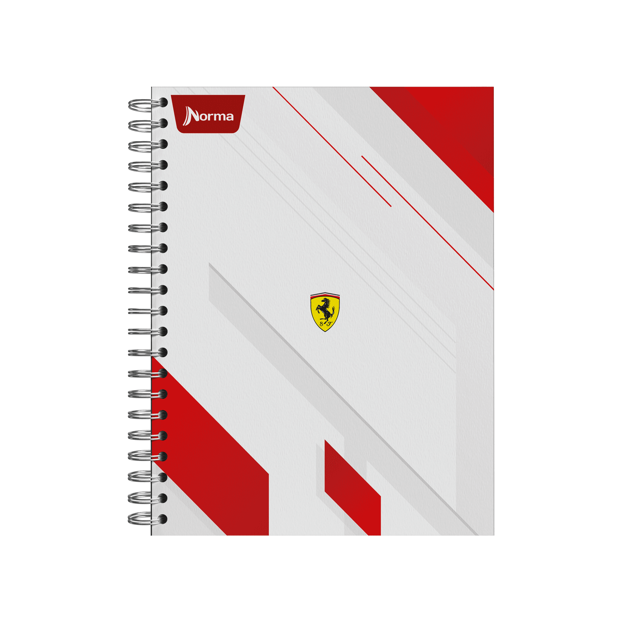 Norma Ferrari DB Large Wide Rule Spiral Notebook 9" x 11" Multicolor 200 Sheets