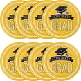 thumbnail image 2 of Party Central Club Pack of 180 Yellow and Black School Spirit Disposable Luncheon Plates 7", 2 of 2