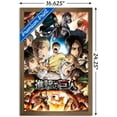thumbnail image 4 of Attack on Titan: Season 2 - Key Art 02 Wall Poster, 14.725" x 22.375" Framed, 4 of 5