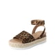 thumbnail image 1 of Sandalia DREAM PAIRS SDPW2359W Plataforma de Gamuza Leopardo 9 cm, 1 of 6