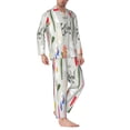 thumbnail image 2 of Fotbe Happy Easter Pattern Long Sleeve Pajama Set for Men,Sleepwear Set,2-piece Loungewear Set,Soft PJs Comfy Nightwear with Pockets-X-Large, 2 of 7