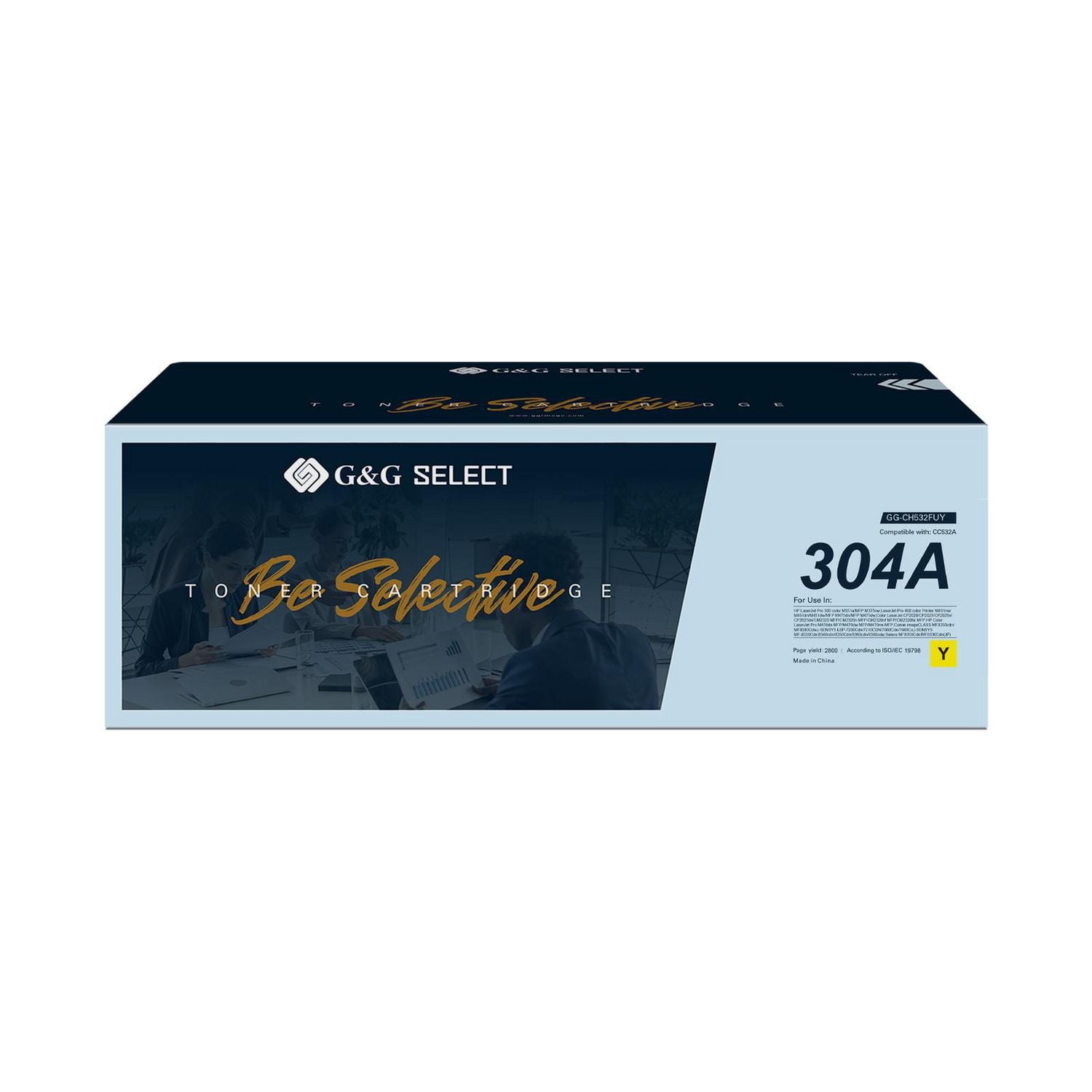 G&G Select HP CC532A Remanufactured Yellow Toner Cartridge
