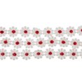 thumbnail image 4 of Miangastore Floral Lace Trim Ribbon Red Polyester Silk DIY Handmade Decoration 1 Set, 4 of 9