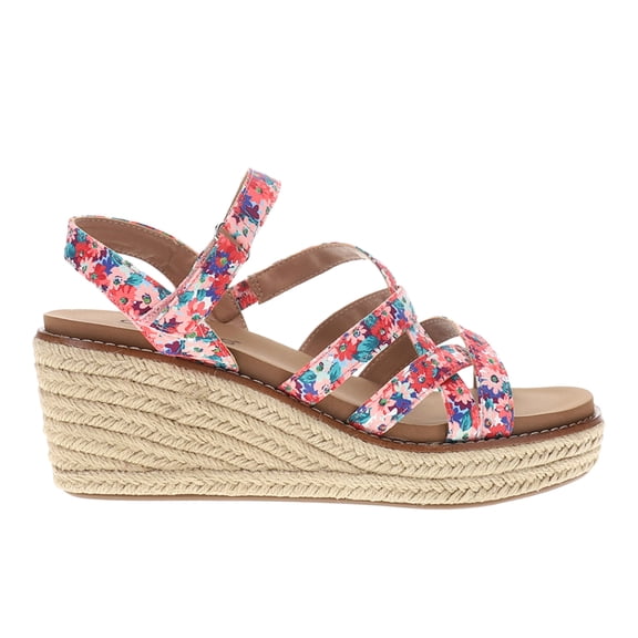 Corkys Womens All Nighter Floral Espadrille Wedge Casual Shoes
