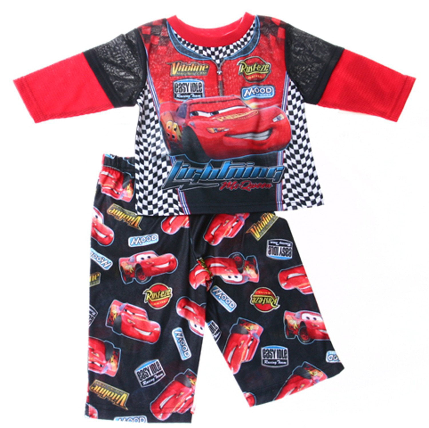 Disney Cars Lightning Mcqueen Infant Boys 2pc Set Pajamas