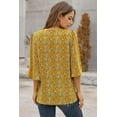 thumbnail image 3 of Sweet Osmanthus Print Button Up Blouse, 3 of 3