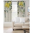 thumbnail image 3 of Blackout Curtains for Bedroom, Summer Lemon Room Darkening Window Drapes for Living Room, Spring Eucalyptus Leaves Botanical Vintage Thermal Insulated Grommet Curtains, 27.5x39 inch, 2 Panels, 3 of 9