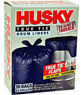 HUSKY Drawstring Kitchen Trash Bags Disposable Waste Bag Liner 13 Gal 300 Count 