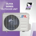thumbnail image 3 of Cooper and Hunter 9000 BTU 450 Sq Ft Ductless Mini Split Air Conditioner With Heat Pump, White, 3 of 10