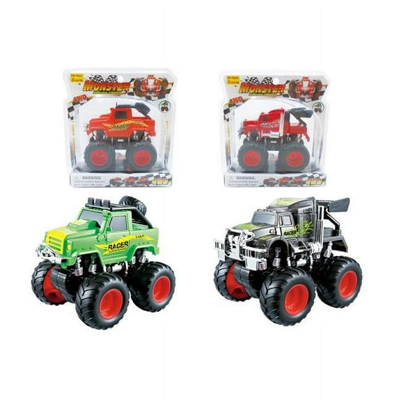 Friction Powered Mini-Monster Racing Truck in Red