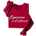 thumbnail image 2 of YUELONGHU Women Casual Hoodie Half Zip Sweatshirt Women Set Expensive and Difficult Sweatshirt Expensive and Difficult Sweatshirt Womens Funny Expensive Sweatshirt M, 2 of 5