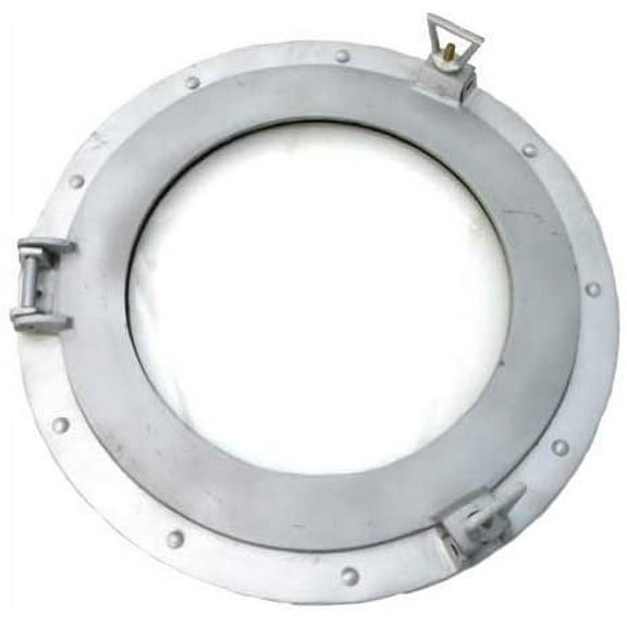 Nagina International RedSkyTrader 15" Aluminum Porthole Window - Nautical Ship Decor