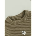 thumbnail image 5 of Suagox Baby Girl Sweater, Long Sleeve Crew Neck Flower Winter Warm Knit Pullover Sweater Infant Clothes for 0-24 Months and 2-5 Years Old Baby, 5 of 9