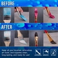 thumbnail image 4 of U.S. Art Supply Brush Cleaner and Restorer, 16 Ounce Bottle - Quickly Cleans Paint Brushes, Airbrushes, Art Tools - Cleaning Solution to Remove Dried On Acrylic, Oil and Water-Based Paint Colors, 4 of 5
