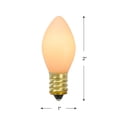 thumbnail image 5 of Northlight C7 Opaque Christmas Replacement Bulbs - White - 4ct, 5 of 9