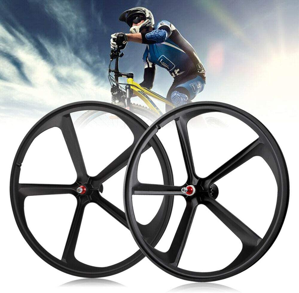 FETCOI 700C 5 Spoke Fixed Fixed Gear Wheel Set Single Speed Front&Rear