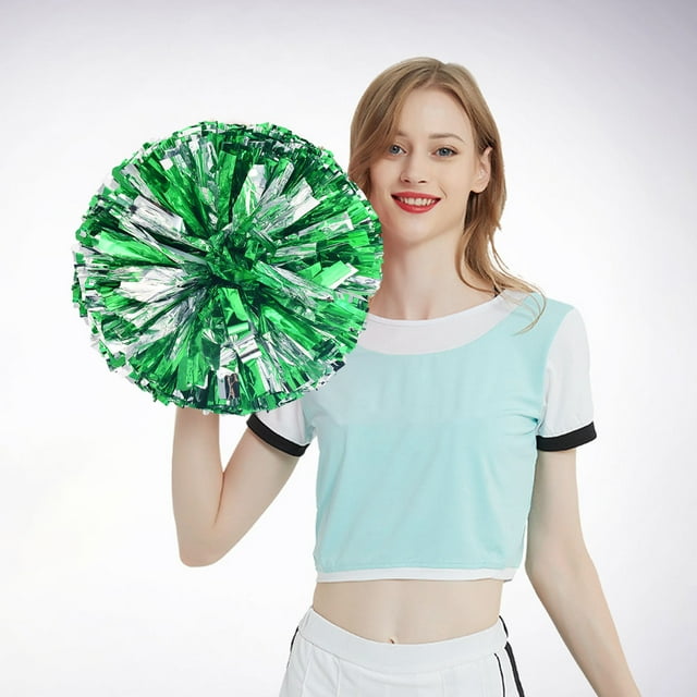 Event & Party Cheerleading Handheld Colorful Flowers for Sports Activities Performance Cheering Supplies Lightweight Round Finger Buckle Design Secure Off for Cheer Teams 2PCS