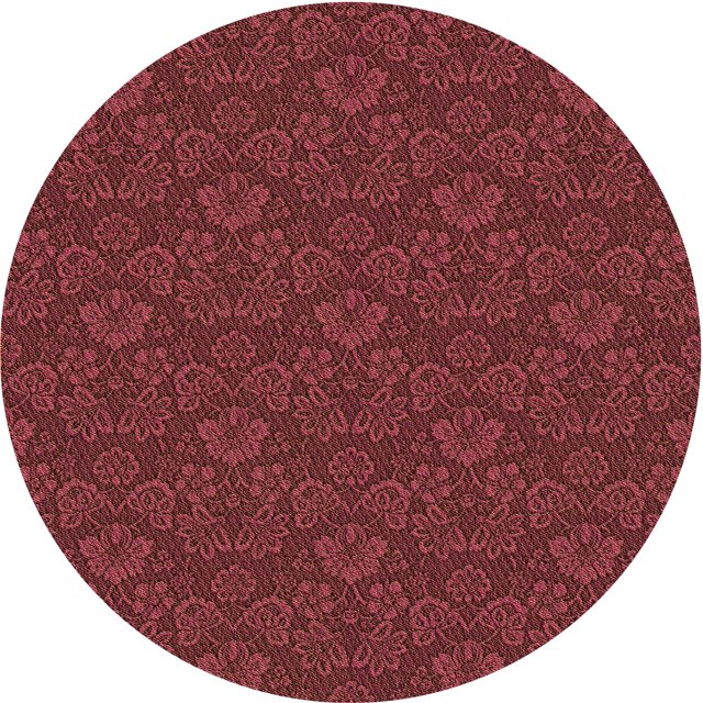 Ahgly Company Tapis d'Intérieur Ronds Transitionnels Lavables à la Machine, Rouge Pamplemousse, 3 Pieds Rond