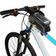 thumbnail image 4 of Bolsa de ciclismo con saco de tubo con pantalla táctil frontal de bicicleta azul, 4 of 5