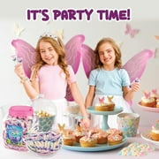 50 Butterfly Candy Bracelets, Novelty Pastel Candy Bracelets with Butterfly Charm, Cute Individually Wrapped Butterfly Party Favors, by 4YoreElves