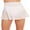 White, variant on Sunloudy Women's Sheer Mesh Mini Skirts, High Waist See Through Skater Skirt Beach Cover-ups